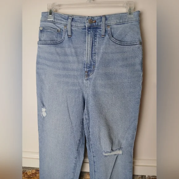 Madewell the Perfect Vintage Jean 27 Light wash Distressed Great UC - Picture 2 of 10